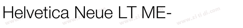 Helvetica Neue LT ME字体转换